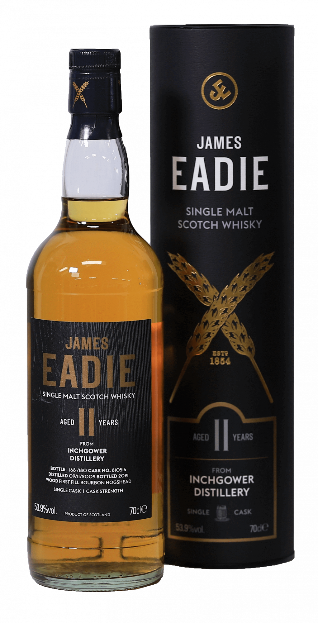 James Eadie | Inchgower | Single Cask | Cask Strength | 11 y  | 2009 | Speyside